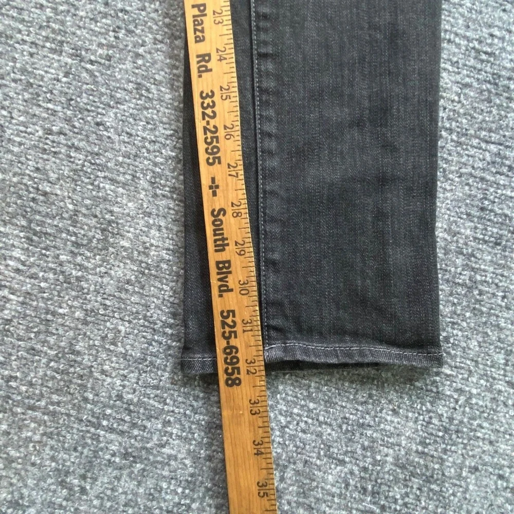 American Eagle Jeans Womens 8‎ Black 32x32 Slim Fit Whimsigoth Dark Minimalist